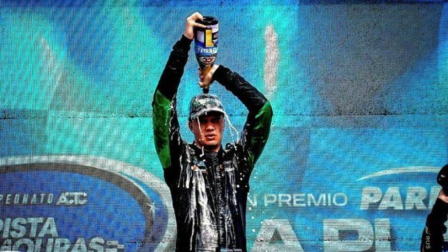 Iñaki Arrías y su primera victoria en la categoría.