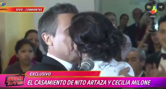 Las imágenes íntimas del casamiento de Nito Artaza y Cecilia Milone en Corrientes