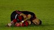 Duro golpe. Brian se lesionó y se perderá tres partidos.