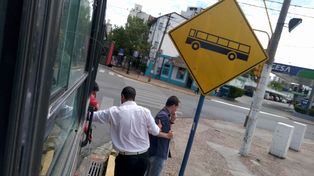 El gesto viral de un chofer de la Línea 2