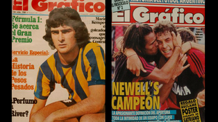 Las tapas de El Gráfico le dieron el carácter de campeón a Central y Newells pero estos títulos no son oficiales para AFA.