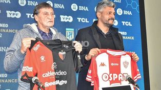 Falcioni y Munúa animaron la previa por un Clásico en paz entre Colón y Unión
