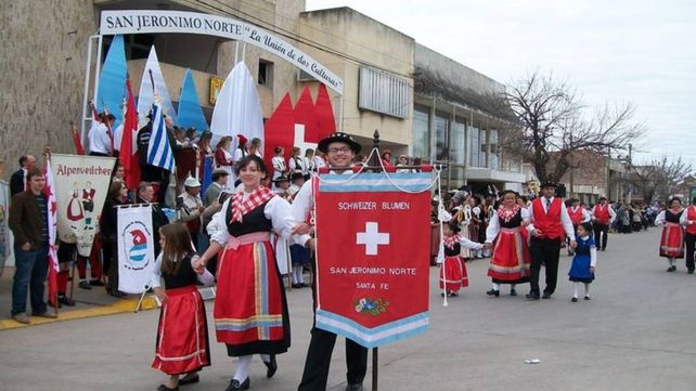 En San Jerónimo Norte se desarrolla la fiesta del folclore suizo de Santa Fe