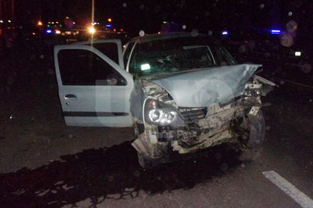 Murió una mujer en un violento choque en el acceso a la ciudad de Vera