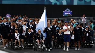 La delegación argentina que incluye a los rosarinos Yanina Martínez, Brian Impellizzeri, Fernando Carlomagno y Nadia Boggiano.&nbsp;