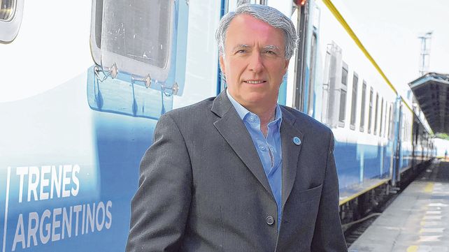 En el andén. El presidente de Trenes Argentinos