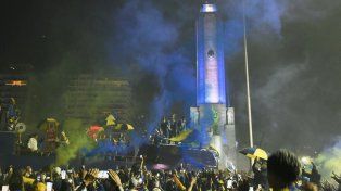 Central: todo es alegría por el nuevo título y armó su propia fiesta en el Monumento