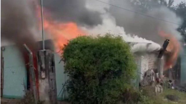 Gualeguay: falleció una mujer de 84 años tras incendiarse su precaria vivienda