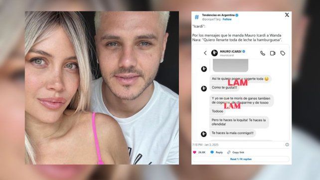 Mauro Icardi es tendencia porque se filtraron chats subidos de tono que le enviara a Wanda Nara