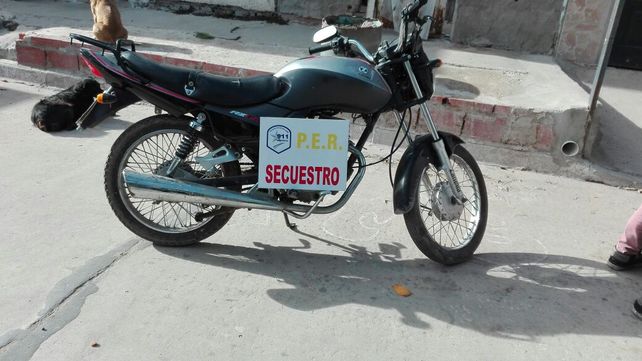 Recuperada. Los autores del robo de la moto