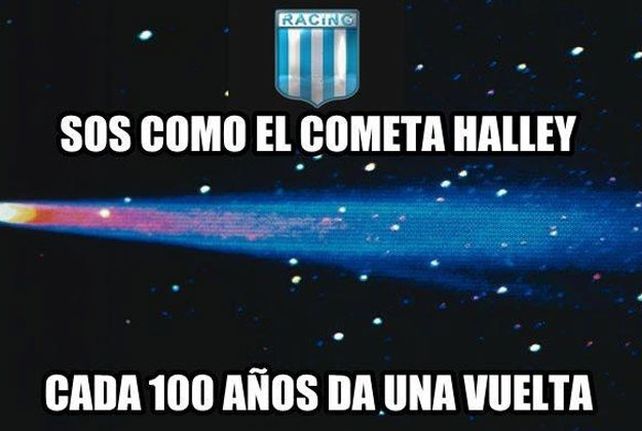 Los afiches gastando a Racing