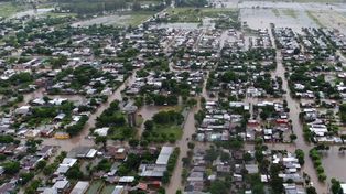 Bajo agua: así está San Justo tras el temporal
