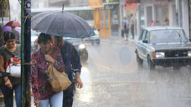 Rige un alerta meteorológico por lluvias intensas para Entre Ríos
