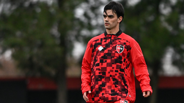 Alan Soñora tuvo su primera práctica con Newell's este martes.