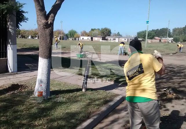Otra imagen. Así están hoy los barrios por donde realizaron tareas las ocho personas del grupo.
