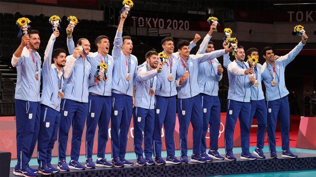 El equipo masculino de voleibol ganó una medalla histórica para Argentina ante Brasil en los Juegos Olímpicos de Tokio 2020.