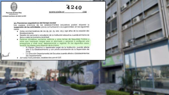 Agmer Federal repudió a la departamental de escuelas que impide suspender o acortar las jornadas de las clases por razones climáticas.&nbsp; &nbsp; &nbsp; &nbsp; &nbsp; &nbsp; 