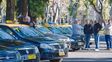 Postura de reclamo. Los taxistas cuestionan la irrupción de Uber en el mercado local. Postura de reclamo. Los taxistas cuestionan la irrupción de Uber en el mercado local.