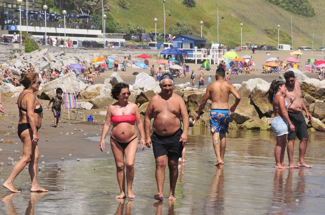 Las playas marplatenses tienen un buen nivel de ocupación