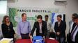 Bordet en el Parque industrial de Viale junto al intendente local, Uriel Brupbacher; y el titular de Enersa, Jorge González.&nbsp;