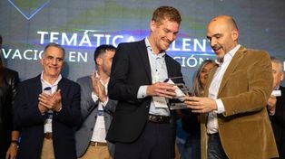 El presidente del Polo Tecnológico Rosario, Ignacio Sanseovich recibió la distinción.
