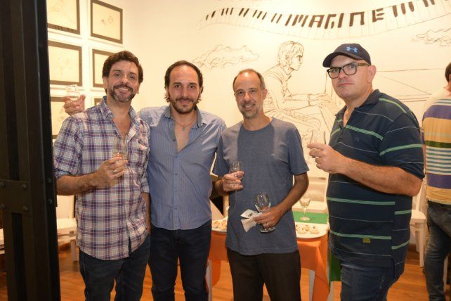 Maximiliano Cabral, Alexis Bernabé, Edgardo Galdeano y Mauro Bonsegundo.