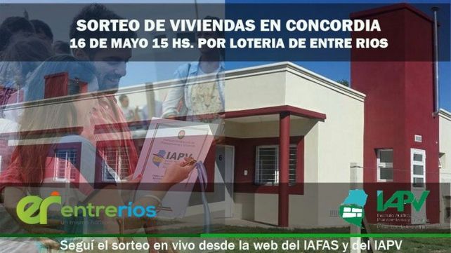 La semana que viene sortearán las 320 viviendas para Concordia del IAPV