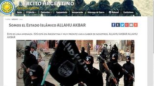 Hackearon la página del Ejército argentino con un supuesto mensaje de ISIS
