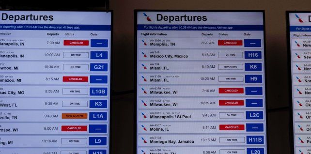 Cierre del gobierno de EEUU: hay más de 2.000 vuelos cancelados por día