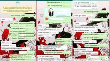 Una prueba clave: los chats de la víctima con el autor del abuso sexual. Una prueba clave: los chats de la víctima con el autor del abuso sexual.