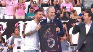Inter Miami homenajeó a Lionel Messi por sus 45 títulos