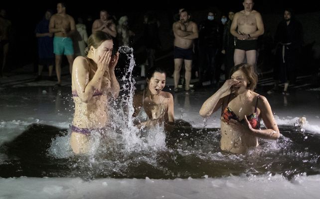 Imágenes de la Epifanía ortodoxa en Rusia