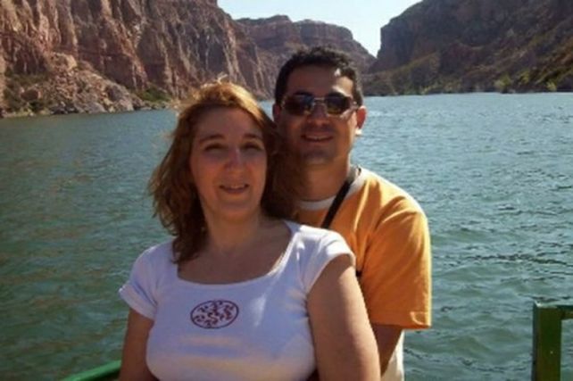 otros tiempos. Alejandra Pollizi y su esposo