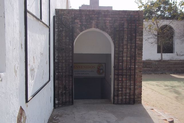 Túnel que conecta el Colegio Inmaculada con el club Ateno. El mismo pasa por debajo de calle 25 de Mayo.