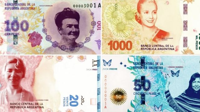 Billetes: Próceres y heroínas por animales