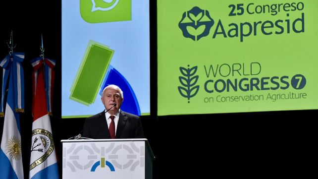 Lifschitz presidió el congreso de Aapresid y pidió por una agricultura de conservación