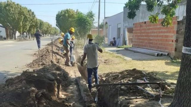 Las tareas se llevan adelante en el sector sur de la localidad de Murphy.
