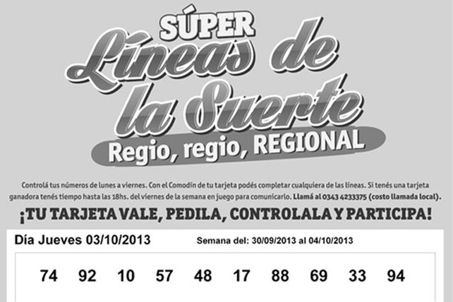 Seguí jugando con las Súper Líneas de las Suerte