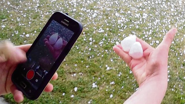 En Río Cuarto (Córdoba) cayó granizo se prevén pérdidas en trigo.