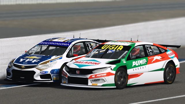 Canapino fue el mejor en otra carrera virtual de Súper TC2000. Canapino fue el mejor en otra carrera virtual de Súper TC2000.