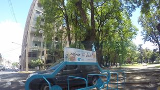 Hoy el estacionamiento desierto. Foto UNO.&nbsp;