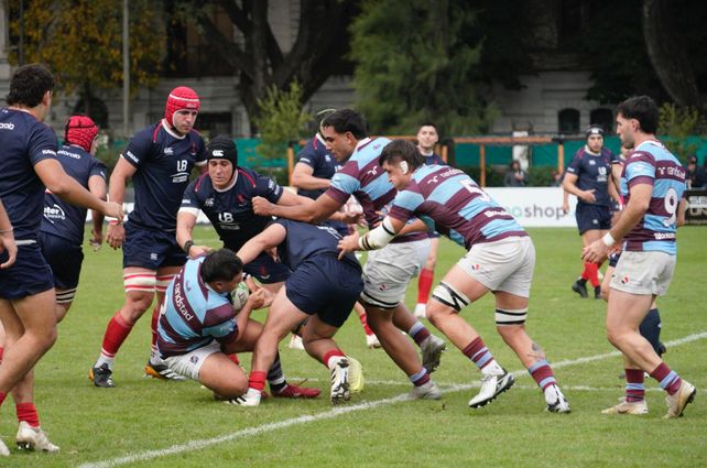 Rugby: en el duelo de fundadores, Plaza fue mucho más y pudo festejar ante su gente en el pasaje Gould