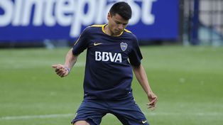 ¿Jugará?.El atacante nacido en Concordia pelea por un lugar entre los 11 que enfrentarán a Talleres en La Boca.