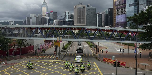 El convoy del presidente de China