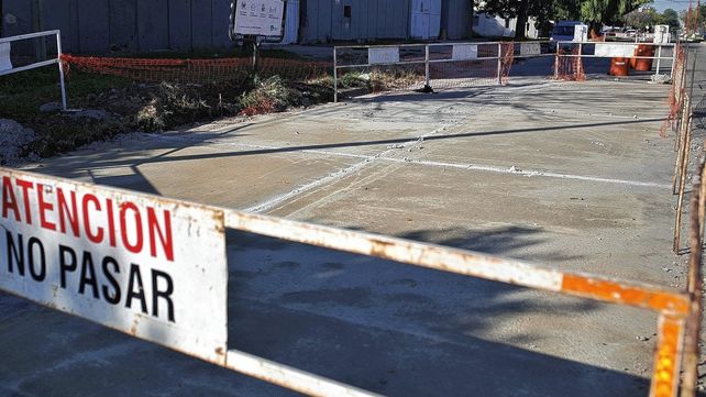 Trabajos de bacheo en la ciudad de Santa Fe