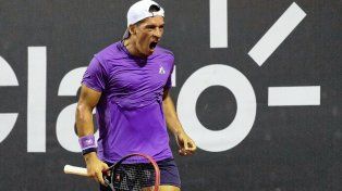 Sebastián Báez va por el pasaje a las semifinales del ATP 500 de Santiago, Chile.