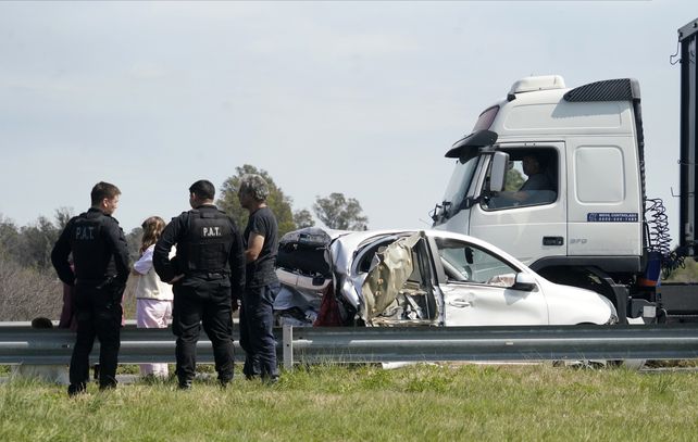 El choque en cadena ocurrió este viernes al mediodía sobre el carril que va hacia Capital Federal.