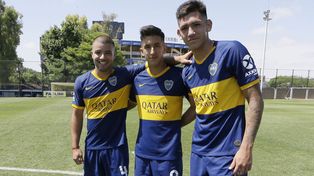 Vázquez (a la derecha) junto a Weigandt y Cañete.&nbsp;