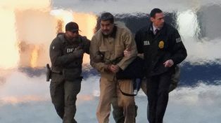 Nicolás Maduro llegando a los tribunales federales de Nueva York