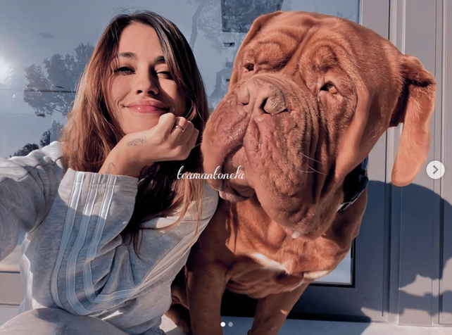 Antonela Rocuzzo llenó de corazones una historia en Instagram gracias a Hulk